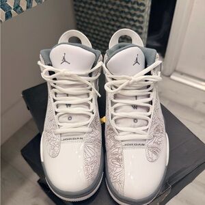 Jordan Dub Zero White and Gray Sneakers